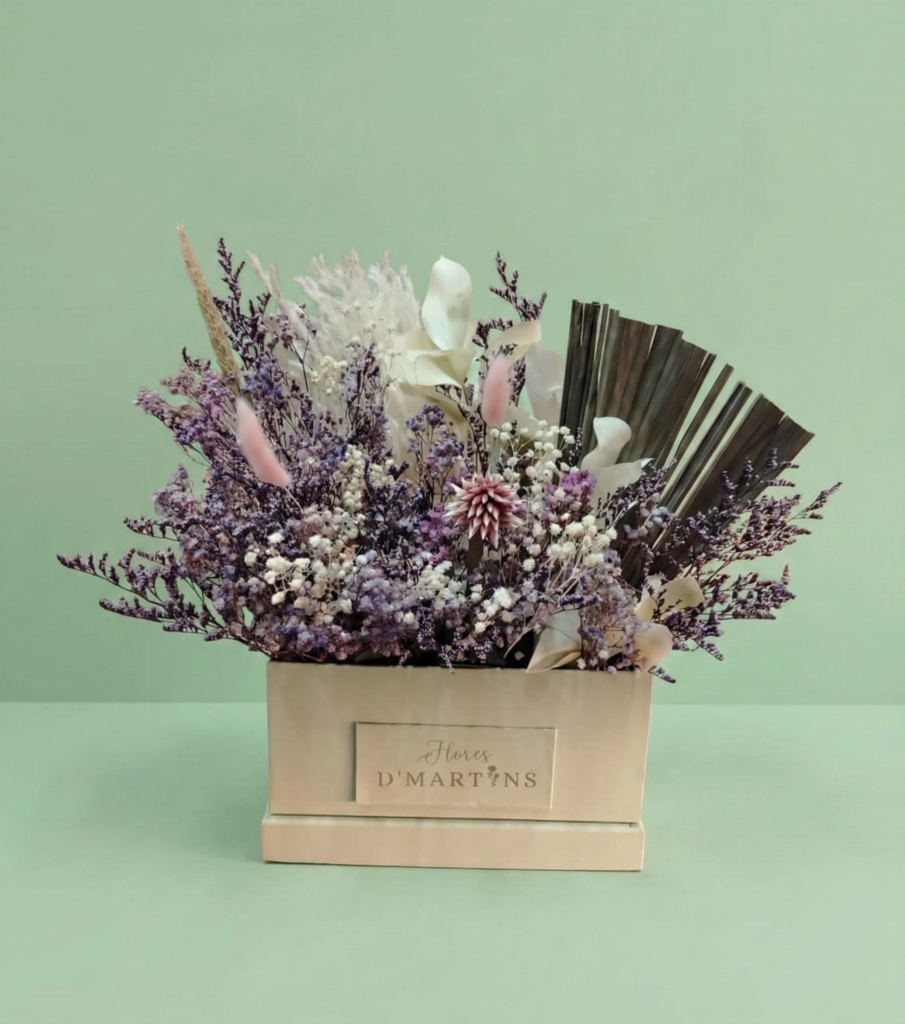 diseño floral flor preservada caja alma flores dmartins