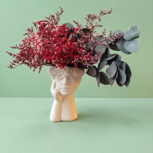 diseño floral flor preservada escultura fem grande flores dmartins