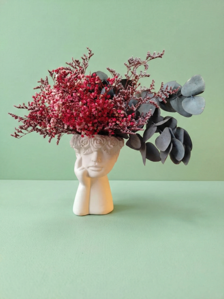 diseño floral flor preservada escultura fem grande flores dmartins