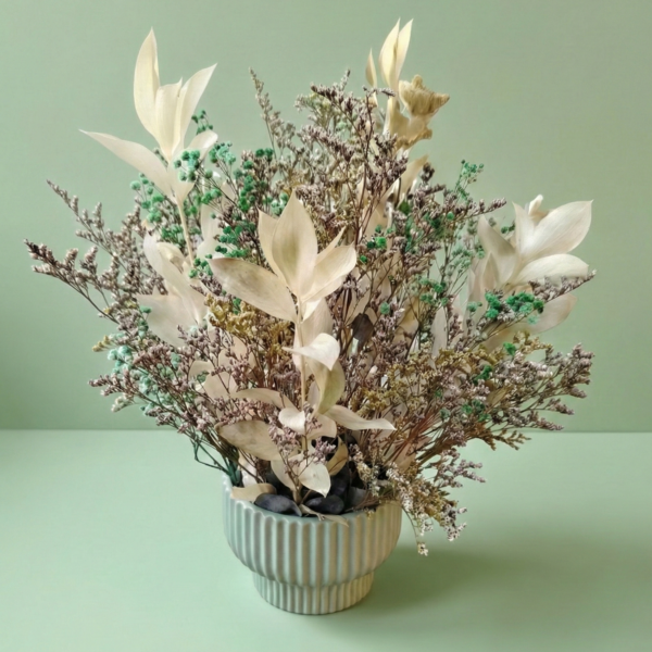 diseño floral flor preservada magia 2 flores dmartins